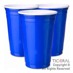 VASO AMERICANO 500CC AZUL x 60 UNIDADES BELLA CUP